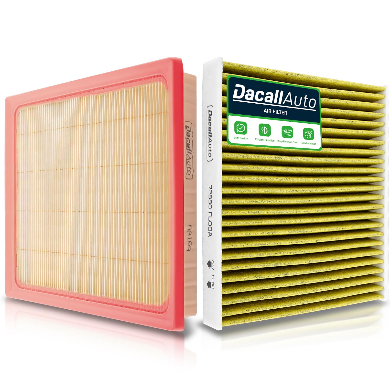 ダチュラページ Amazon.com: Dacall Activated Carbon Cabin & Engine Air Filter Set
